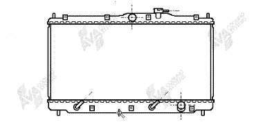 Radiador de esfriamento de motor 25002079 VAN Wezel