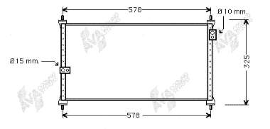 Radiador de aparelho de ar condicionado 25005086 VAN Wezel