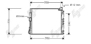 Radiador de aparelho de ar condicionado para Honda Civic (EG, EH)