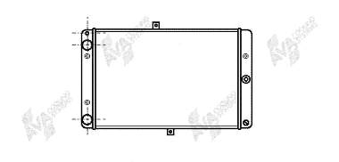 26002008 VAN Wezel radiador de esfriamento de motor