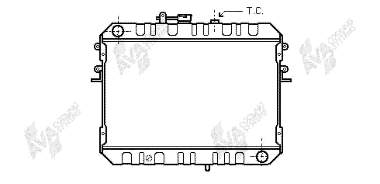 Radiador de esfriamento de motor 27002046 VAN Wezel