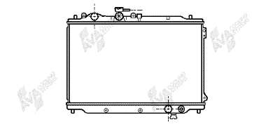 27002048 VAN Wezel radiador de esfriamento de motor