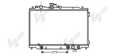 Radiador de esfriamento de motor FE4K15200 Mazda