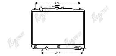 27002070 VAN Wezel radiador de esfriamento de motor