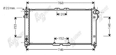 27002074 VAN Wezel radiador de esfriamento de motor