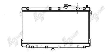 27002087 VAN Wezel radiador de esfriamento de motor