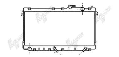 Radiador de esfriamento de motor 27002094 VAN Wezel