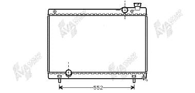 Radiador de esfriamento de motor JE3415200A Mazda