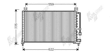 Radiador de aparelho de ar condicionado 27005104 VAN Wezel