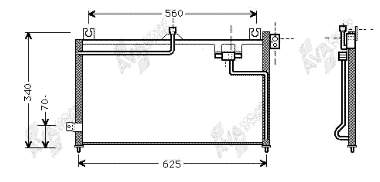 27005125 VAN Wezel radiador de aparelho de ar condicionado