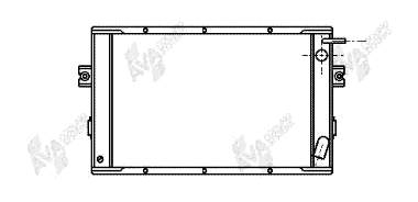 Radiador de esfriamento de motor 28002023 VAN Wezel