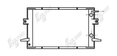 Radiador de esfriamento de motor 28002026 VAN Wezel