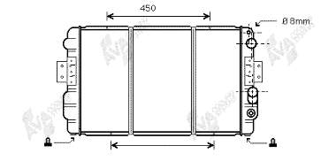 Радиатор 28002035 VAN Wezel