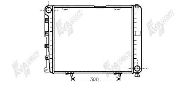 Radiador de esfriamento de motor 30002035 VAN Wezel