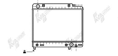 30002041 VAN Wezel radiador de esfriamento de motor