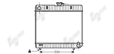 30002042 VAN Wezel radiador de esfriamento de motor