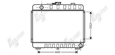 Radiador de esfriamento de motor 30002045 VAN Wezel