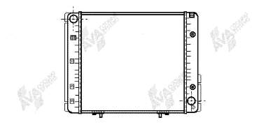 30002065 VAN Wezel radiador de esfriamento de motor