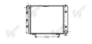 30002066 VAN Wezel radiador de esfriamento de motor