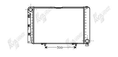 30002067 VAN Wezel radiador de esfriamento de motor