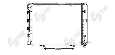 30002068 VAN Wezel radiador de esfriamento de motor