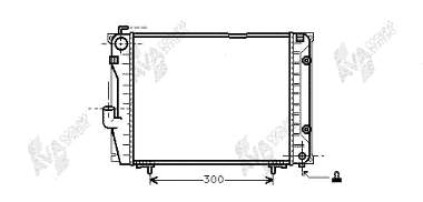 30002069 VAN Wezel radiador de esfriamento de motor