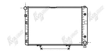 30002077 VAN Wezel radiador de esfriamento de motor