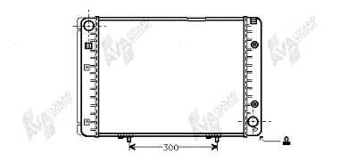 30002082 VAN Wezel radiador de esfriamento de motor