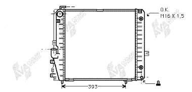 30002086 VAN Wezel radiador de esfriamento de motor