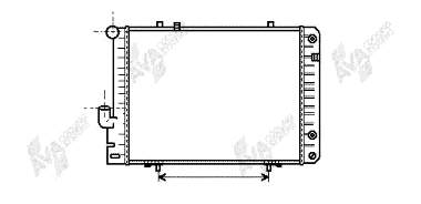 Radiador de esfriamento de motor 30002096 VAN Wezel