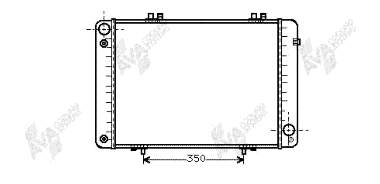 Radiador de esfriamento de motor 30002099 VAN Wezel