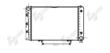 30002110 VAN Wezel radiador de esfriamento de motor