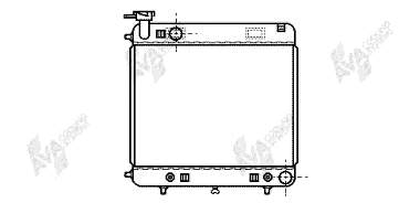 30002122 VAN Wezel radiador de esfriamento de motor