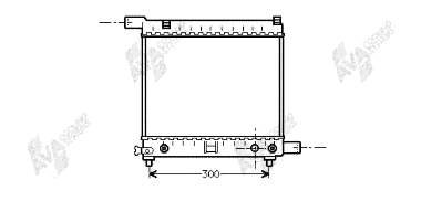 Radiador de esfriamento de motor 58971 NRF