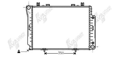Radiador de esfriamento de motor Mercedes S W140