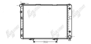 Radiador de esfriamento de motor 30002154 VAN Wezel