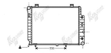 30002156 VAN Wezel radiador de esfriamento de motor