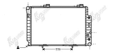 30002174 VAN Wezel radiador de esfriamento de motor