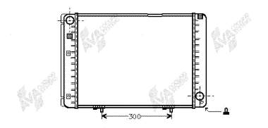 30002175 VAN Wezel radiador de esfriamento de motor