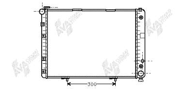 30002177 VAN Wezel radiador de esfriamento de motor