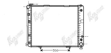 30002178 VAN Wezel radiador de esfriamento de motor