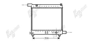 Radiador de esfriamento de motor 30002179 VAN Wezel