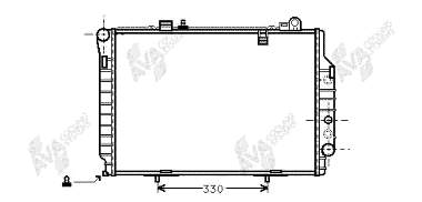 30002203 VAN Wezel radiador de esfriamento de motor