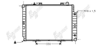 2105006503 Mercedes radiador de esfriamento de motor