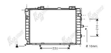 30002229 VAN Wezel radiador de esfriamento de motor