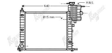 30002264 VAN Wezel radiador de esfriamento de motor