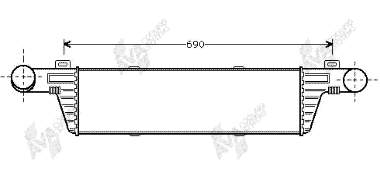 A2105001700 Mercedes radiador de intercooler