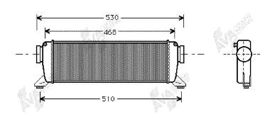 Radiador de intercooler para Mercedes Vaneo (414)