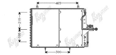 30005169 VAN Wezel radiador de aparelho de ar condicionado