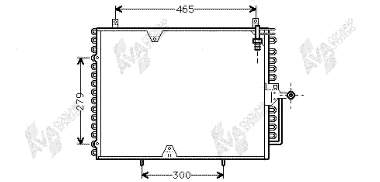 30005170 VAN Wezel radiador de aparelho de ar condicionado